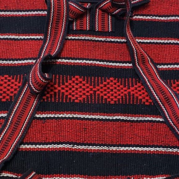 Indiana Hoosiers Fabric Woven Backpack with Logo, Red and Black - Picture 7 of 9